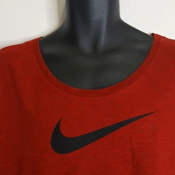Nike dri-fit red logo tee shirt size 2XL - Picture 3 of 11